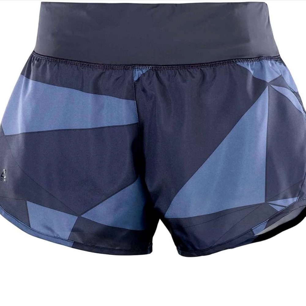 Salomon Elevate women’s athletic shorts 2 in 1 size xl color night sky - Picture 2 of 8